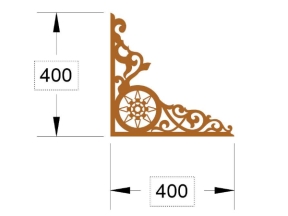 Mẫu cnc ke góc file cad nét
