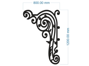 Mẫu cnc ke góc mái kính mẫu đẹp dxf
