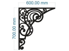 Mẫu cnc ke góc mái kính mẫu dwg