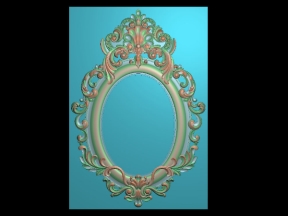 Mẫu cnc khung gương bầu dục