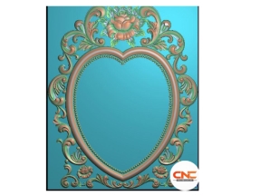 Mẫu CNC khung gương hoa hồng jdp