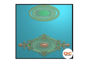 Mẫu CNC Mâm Trần bầu dục jdp đẹp