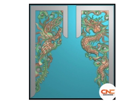 Mẫu CNC nách cài rồng phượng khám thờ đẹp cnc jdp