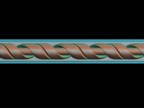 Mẫu cnc phào soắn thừng đẹp