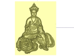 Mẫu CNC Phật cưỡi thần thú 3D độc đáo