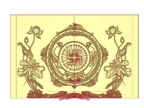 Mẫu CNC Phật Giáo kèm họa tiết Sen đẹp tỉ mỉ