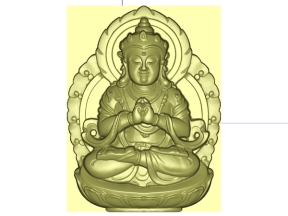 Mẫu CNC Phật Giáo thiết kế Jdpaint 3D đơn giản mà tinh tế