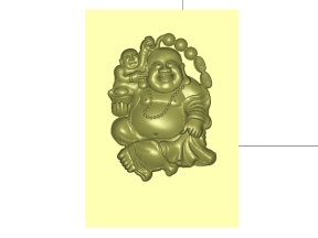 Mẫu CNC Phật Giáo Tượng Phật Di Lạc bế khỉ