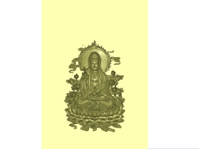 Mẫu CNC Phật Quan Thế Âm Bồ Tát 3D đẹp tinh xảo