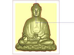 Mẫu CNC Phật Tổ 3D thiết kế tinh xảo trên Jdpaint