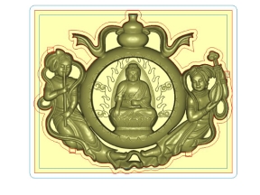 Mẫu CNC Phật Tổ kèm họa tiết Hồ Lô Nàng tiên đẹp mắt
