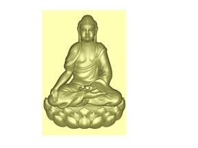 Mẫu CNC Phật Tổ thiền 3D thiết kế Jdpaint miễn phí