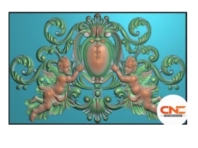 Mẫu CNC Phù điêu thiên thần lá tây đẹp cnc jdp