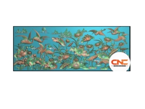 Mẫu CNC sen hạc đẹp cnc thiết kế jdp