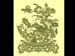 Mẫu cnc thiết kế đĩa cá sen