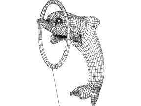 Mẫu CNC trang trí hình cá voi