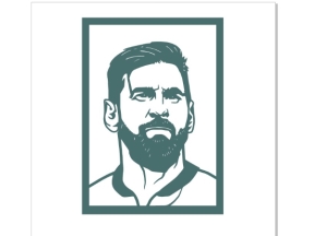 Mẫu CNC trang trí Messi