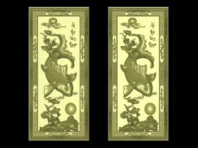 Mẫu cnc tranh cá jdp