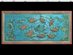 Mẫu cnc tranh cá mẫu hot nhất năm