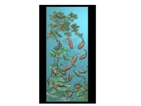 Mẫu cnc tranh cá mới nhất