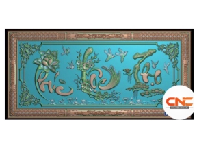 Mẫu CNC Tranh chữ Phúc Lộc Thọ đẹp cnc thiết kế jdp