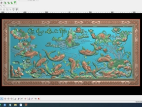 Mẫu cnc tranh cửa ngư quần hội jdp