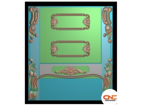 Mẫu CNC Tủ Kệ Đầu Giường Tân Cổ Điển Hoa Lá Tây