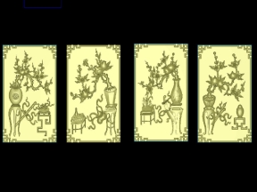 Mẫu cnc tứ quý bình đẹp