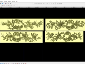 Mẫu cnc tứ quý rồng hoá