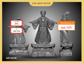 Mẫu CNC Tượng Khổng Minh Giang Tay - STL 3D chất lượng - Mẫu Nghệ Thuật