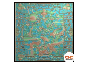 Mẫu CNC vách bình phong tùng hạc dơi cnc jdp