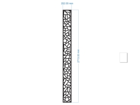 Mẫu cnc vách cổng mẫu đơn giản trên file dxf