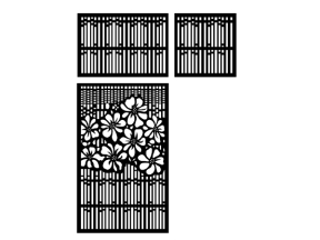 Mẫu cnc vách ngăn mẫu họa tiết hoa