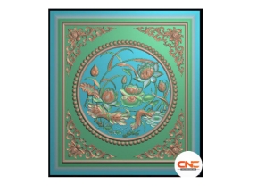 Mẫu CNC ván cửa sen đẹp jdp