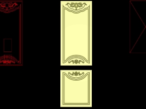 Mẫu cnc ván của thiết kế lá tây