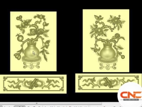 Mẫu cổ lá tây và ô cúc đào jdp đẹp