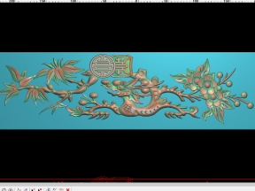 Mẫu cổ trúc mai cnc kết hợp