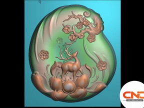 Mẫu con nai vàng ngơ ngác cnc thiết kế jdp