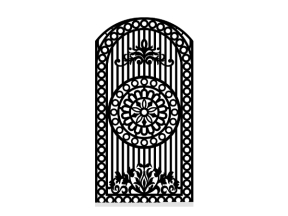 Mẫu cổng 1 cánh đẹp cnc