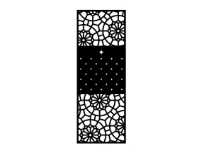 Mẫu cổng 1 cánh hoa đẹp cnc