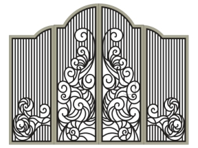 Mẫu cổng 4 cánh đặc biệt cnc