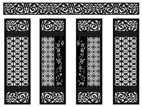 Mẫu cổng 4 cánh hoa dây cnc mới