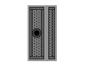 Mẫu cổng 4 cánh phong cách mắt cnc