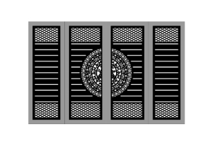 Mẫu cổng 4 cánh trống đồng mới nhất