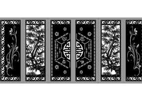 Mẫu cổng 6 cánh trúc cnc
