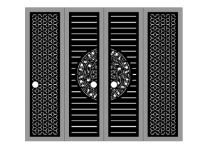 Mẫu cổng bông tuyết trống đồng mới cnc