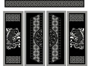 Mẫu cổng cá chép cnc cực đẹp