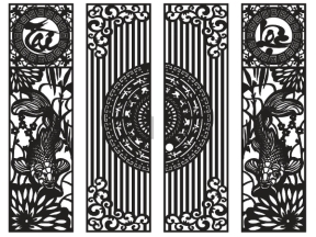 Mâu cổng cá chép tài lộc cnc