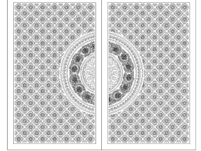 Mẫu cổng hoa cúc nhà chùa cnc hồ sơ