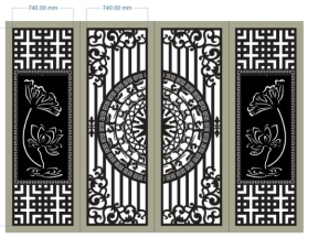Mẫu cổng hoa sen cnc mới nhất